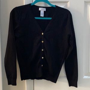 Carmen  black long sleeve cardigan
